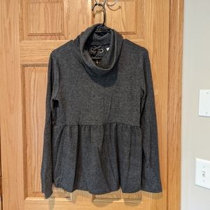 Maurices Gray Cowl Neck Sweater | S